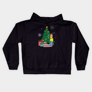 Arthur Around The Christmas Tree Kids Hoodie